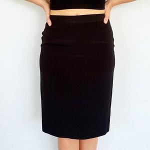 Giorgio Armani Le Collezioni black classic professional pencil skirt size 8